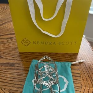 Kendra Scott Roni Cuff Bracelet in Silver RARE